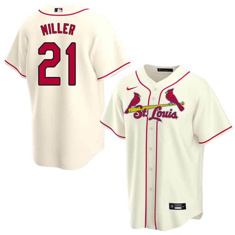 Nike Men #21 Andrew Miller St.Louis Cardinals Baseball Jerseys Sale-Cream